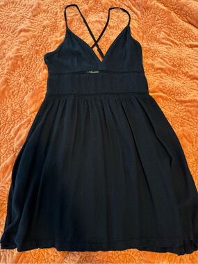 Roxy Black Strappy Skater Dress